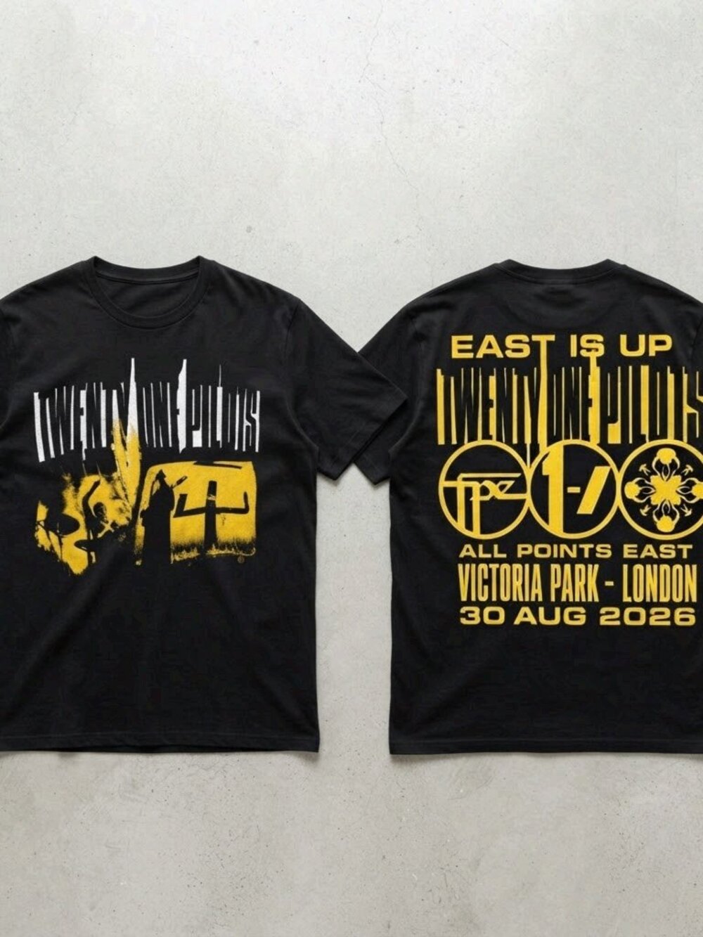 Twenty One Pilots All Points East Festival London 2026 Black T-Shirt S-4XL